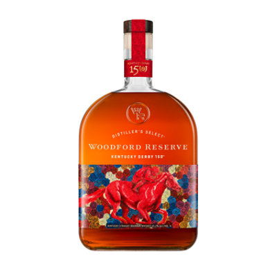 Woodford Reserve Derby Edition Kentucky Straight Bourbon Whiskey 2022 90.4 Proof Bottle - 1 Liter