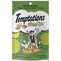 Temptations Mixups Crunchy And Soft Catnip Fever Flavor Cat Treats Pouch - 3 Oz - Image 1