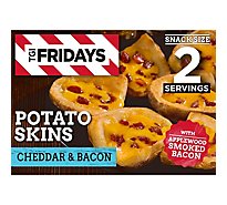 TGI Fridays Cheddar & Bacon Potato Skins Frozen Snacks Box - 7.6 Oz