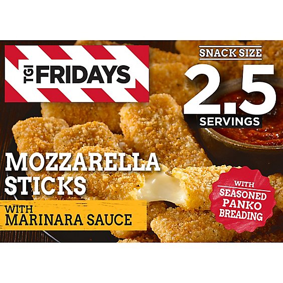 T.G.I. Fridays Frozen Appetizers Mozzarella Stick With Marinara Sauce - 11 Oz