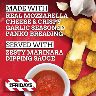 TGI Fridays Mozzarella Sticks Frozen Snacks with Marinara Sauce - 11 Oz - Image 2