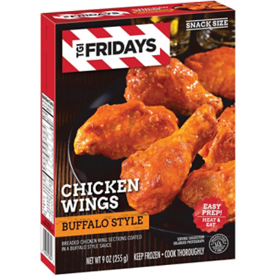 TGI Fridays Frozen Appetizers Buffalo Style Chicken Wings Box - 9 Oz - Image 4