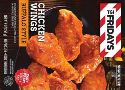 TGI Fridays Frozen Appetizers Buffalo Style Chicken Wings - 9 Oz - Image 8