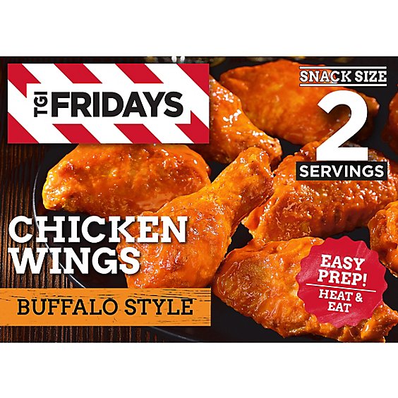 TGI Fridays Frozen Appetizers Buffalo Style Chicken Wings Box - 9 Oz