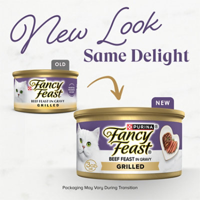 Purina Fancy Feast Grilled Wet Cat Beef Feast in Gravy - 3 Oz - Image 2