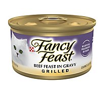 Fancy Feast Cat Food Wet Grilled Beef - 3 Oz