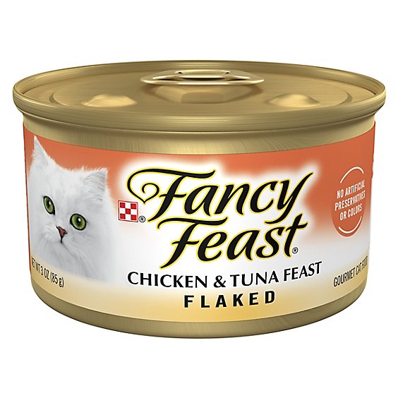 Fancy Feast Cat Food Wet Chicken & Tuna - 3 Oz