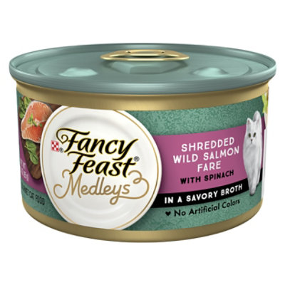 Fancy Feast Cat Food Wet Medleys Wild Salmon Fare - 3 Oz