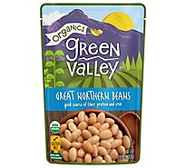 Green Valley Organics Beans Great Northern Pouch - 15.5 Oz