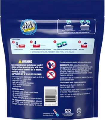 OxiClean High Def Clean Sparkling Fresh Laundry Detergent Paks - 27 Count - Image 5