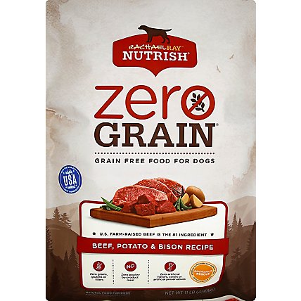 Rachael Ray Nutrish Zero Grain Food for Dogs Beef Potato & Bison Recipe Bag - 11 Lb - Image 2