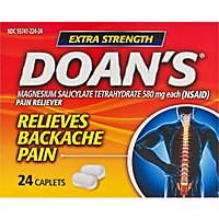 Doans Relieves Backache Pain Extra Strength Caplets - 24 Count - Image 2