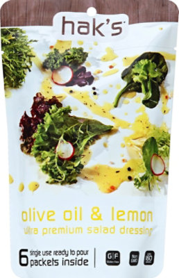 Haks Paks Dressing Olive Oil & Lemon - 6 Fl. Oz - Image 2