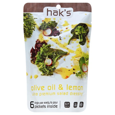 Haks Paks Dressing Olive Oil & Lemon - 6 Fl. Oz - Image 1