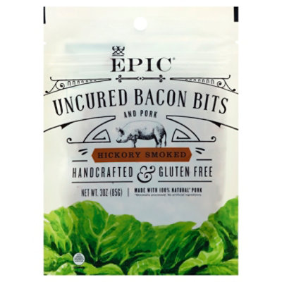 EPIC Bacon Bits Uncured Hickory Smoked - 3 Oz