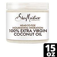 SheaMoisture Coconut Oil 100% Extra Virgin Nourishing Hydration - 15 Oz - Image 1