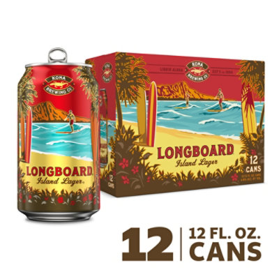 Kona Brewing LONGBOARD  Lager サイン Kona Longboard Island Lager Cans - 12-12 Fl. Oz. - safeway