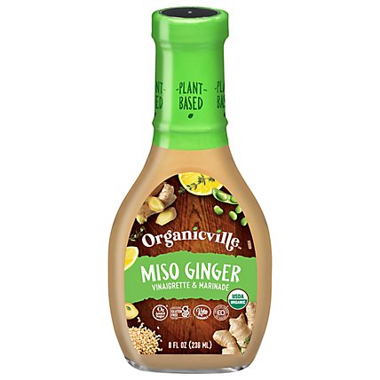 Organicville Vinaigrette Organic Miso Ginger - 8 Fl. Oz. - Image 3