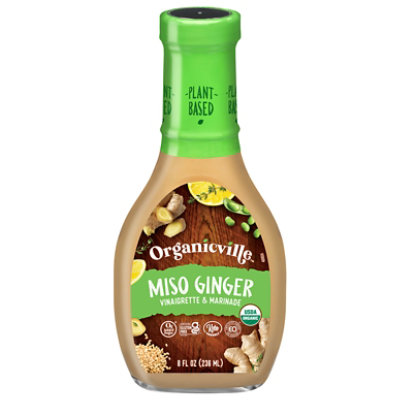 Organicville Vinaigrette Organic Miso Ginger - 8 Fl. Oz.
