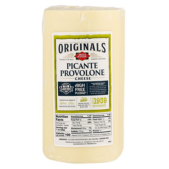 Dietz & Watson Cheese Originals Picante Provolone - 0.50 Lb