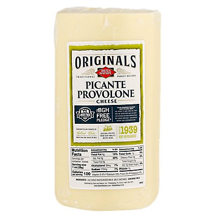 Dietz & Watson Cheese Originals Picante Provolone - 0.50 Lb - Image 1