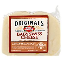 Dietz & Watson Cheese Originals Swiss Baby Swiss - 0.50 Lb - Image 1