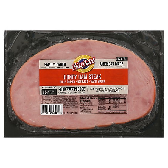 Hatfield Honey Ham Steak - 8 Oz