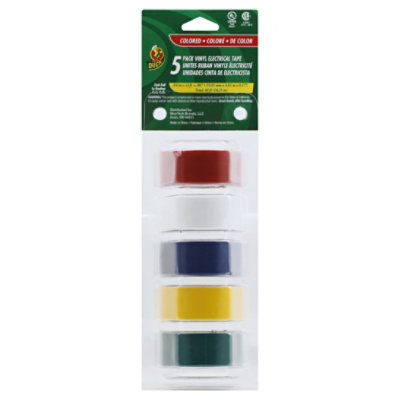 Duck Plastic Tape Colored Electronic - 5 Count - Image 1
