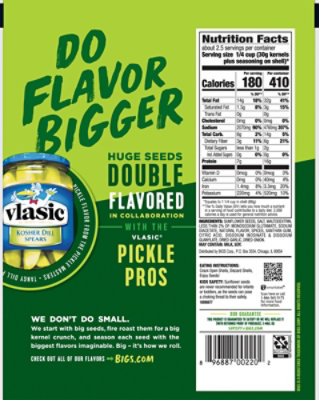 Bigs Sunflower Seeds Vlasic Dill Pickle - 5.35 Oz - Image 4