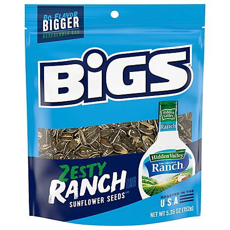 Bigs Sunflower Seeds Zesty Ranch - 5.35 Oz