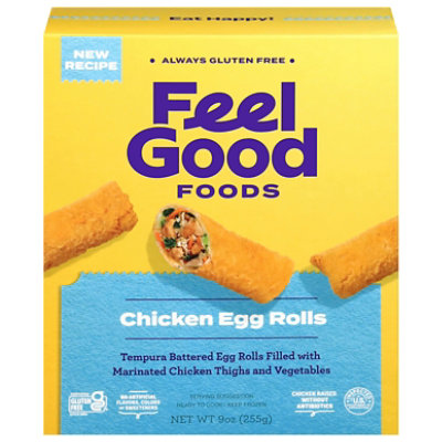  Feel Good Foods Gluten Free Chicken And Vegetable Egg Rolls - 9 Oz 