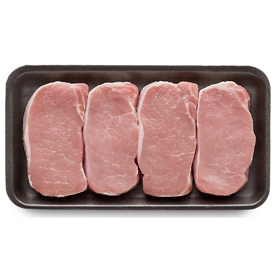 Meat Counter Pork Loin Top Loin Chop Boneless Thick - 1.50 LB
