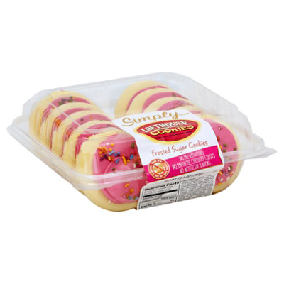 Bakery Cookies Frosted Sugar Pink Simply - Each