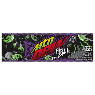 Mtn Dew Soda Pitch Black - 12-12 Fl. Oz. - Image 3