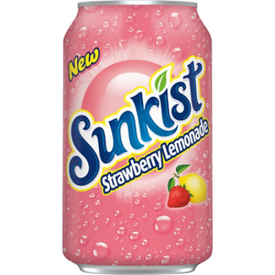 Sunkist Strawberry Lemonade Soda Cans - 12-12 Fl. Oz. - Image 5