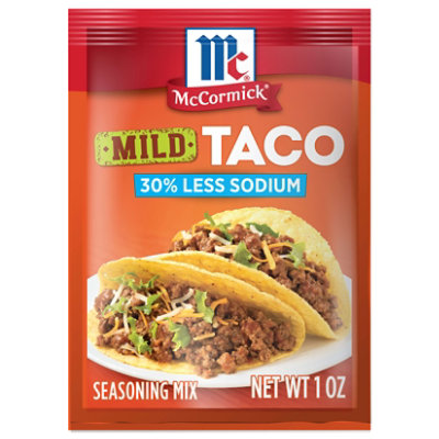 McCormick 30% Less Sodium Mild Taco Seasoning Mix - 1 Oz - Image 1