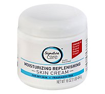 Signature Care Moisturizing Cream For Dry Skin Fragrance Free - 16 Oz