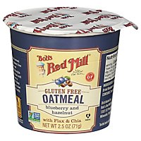 Bob's Red Mill Gluten Free Blueberry & Hazelnut Oatmeal Cup with Flax & Chia - 2.5 Oz - Image 3
