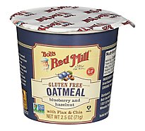 Bob's Red Mill Gluten Free Blueberry & Hazelnut Oatmeal Cup with Flax & Chia - 2.5 Oz