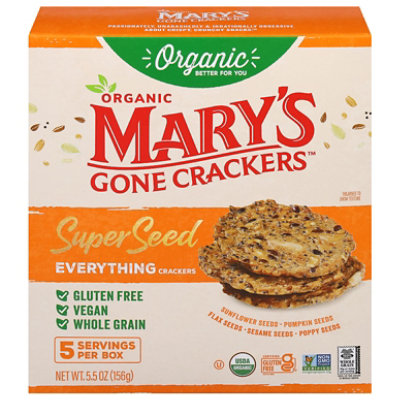 Marys Gone Crackers Super Seed Organic Everything - 5.5 Oz - Image 1