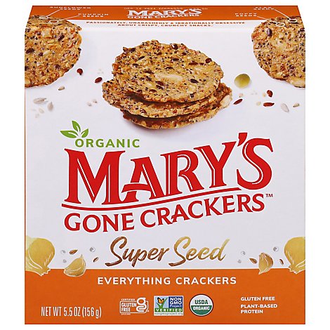 Marys Gone Crackers Super Seed Organic Everything - 5.5 Oz