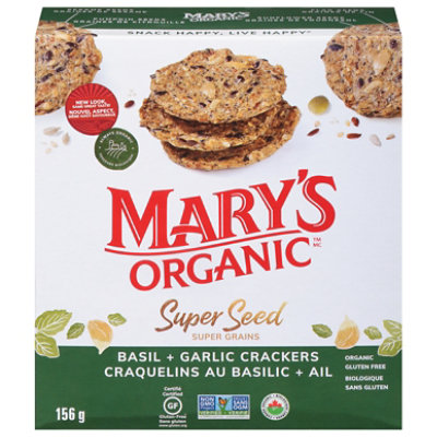 Marys Gone Crackers Super Seed Organic Basil & Garlic  - 5.5 Oz - Image 3