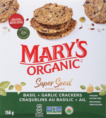 Marys Gone Crackers Super Seed Organic Basil & Garlic  - 5.5 Oz - Image 2