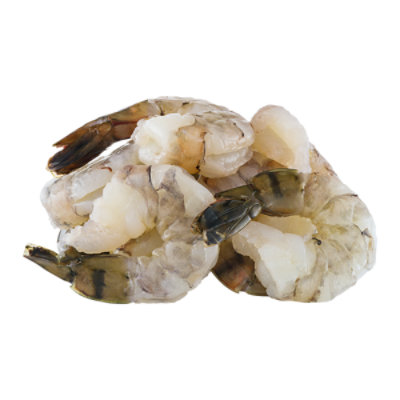 Shrimp Raw 21-25 Peeled & Deveined Tail-On Frozen Service Case - 1.00 Lb - Image 1