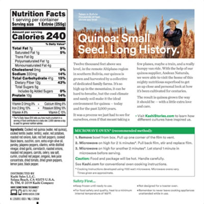 Kashi Frozen Entree Chimichurri Quinoa Single Serve - 9 Oz - Image 6