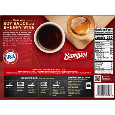 Banquet Meal Pepper Steak - 10 Oz - Image 4