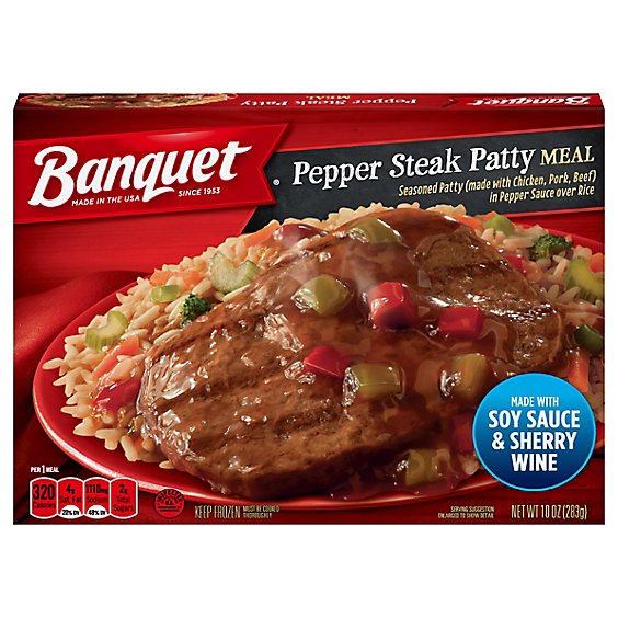 Banquet Meal Pepper Steak - 10 Oz