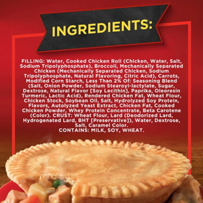 Banquet Chicken & Broccoli Pot Pie Frozen Dinner - 7 Oz - Image 3