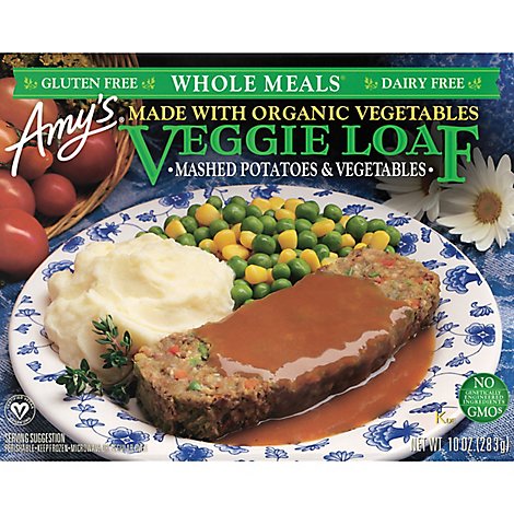 Amys Frozen Meal Veggie Loaf Mashed Potatoes & Vegetables - 10 Oz