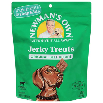 Newmans Own Dog Treat Beef Jerky Original Recipe Pouch - 5 Oz